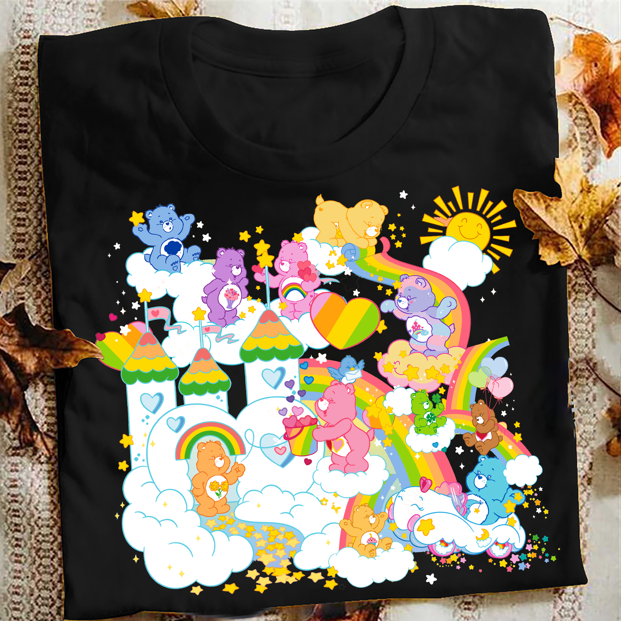 Care Bears shirt, Care Bears Cloud shirt, Care Bears Rainbow kids shirt, Trick or Sweet Bear T-Shirt, Pumpkin Care Bear, Cute Halloween Tee