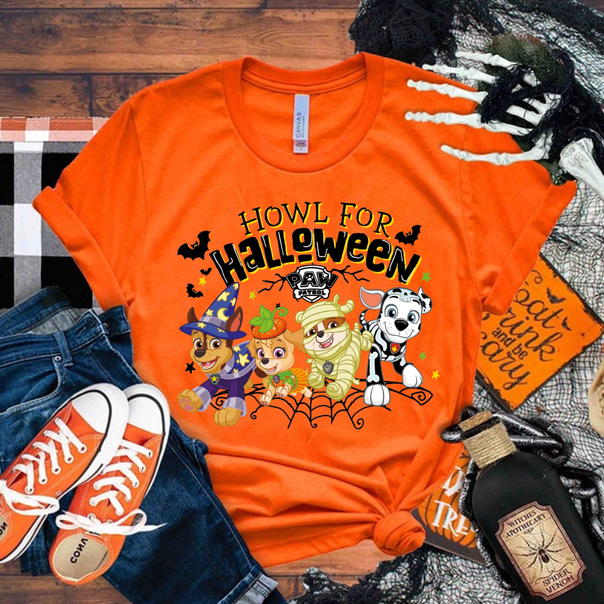 Paw Patrol Halloween Kids Shirt, Halloween Paw Patrol Shirt, Halloween kids shirt ,Paw Patrol Party