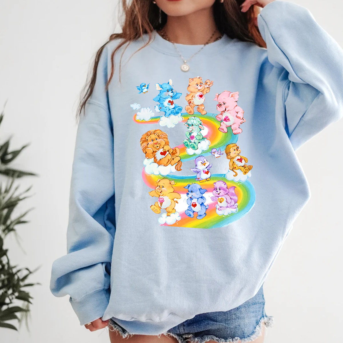 Care Bears Vintage Sweatshirt, Care Bears Christmas Shirt, Care Bears 80s Shirt, Rainbow Care Bears Shirt, Christmas Gifts