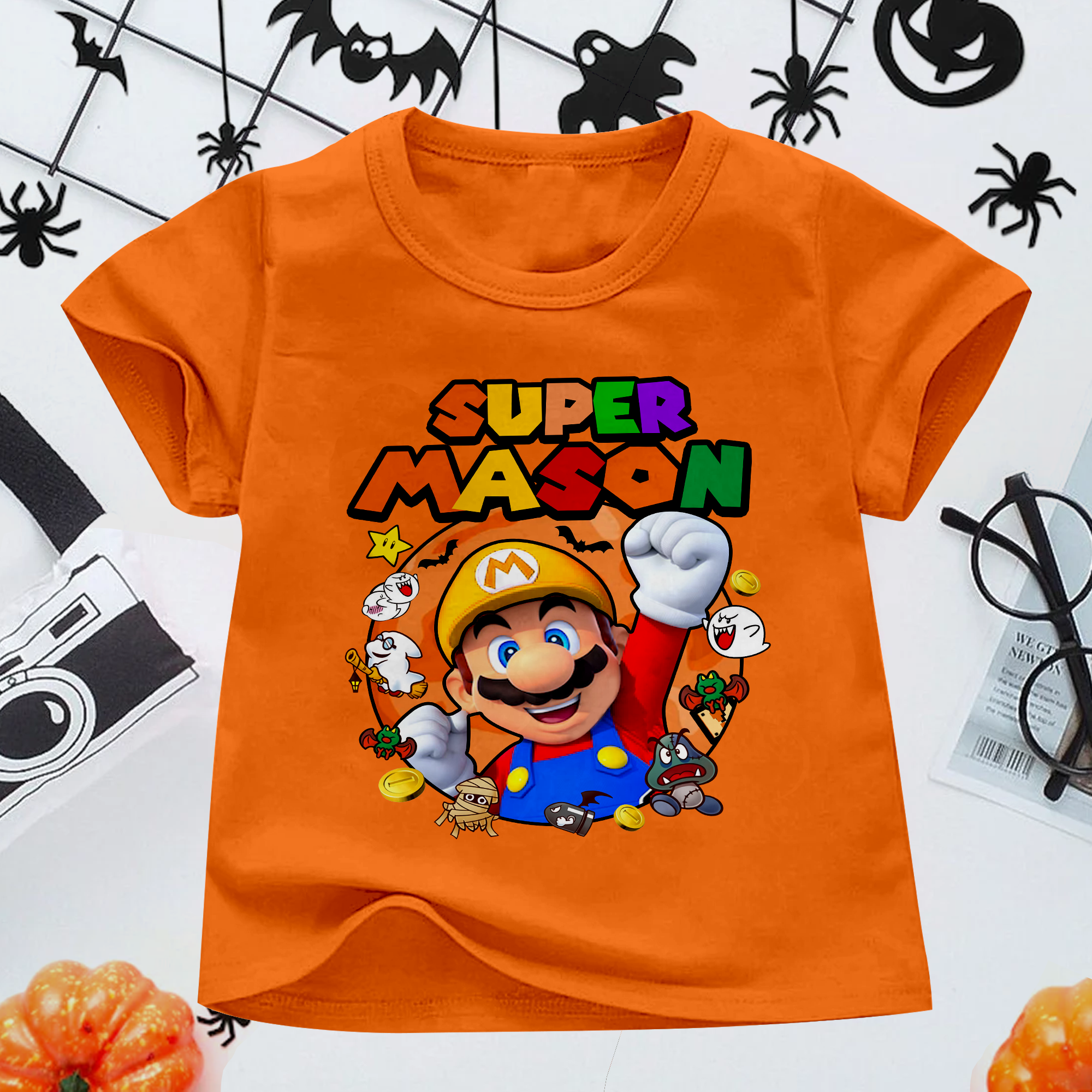 Super Mario Halloween Shirt, Mario Shirt, Halloween Sweatshirt, Halloween Tshirt, Birthday Halloween Shirt, Mario Halloween Tee