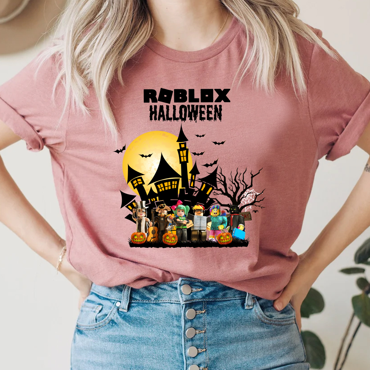 Roblox Halloween Shirt, Custom Roblox Christmas holiday Shirt, Custom