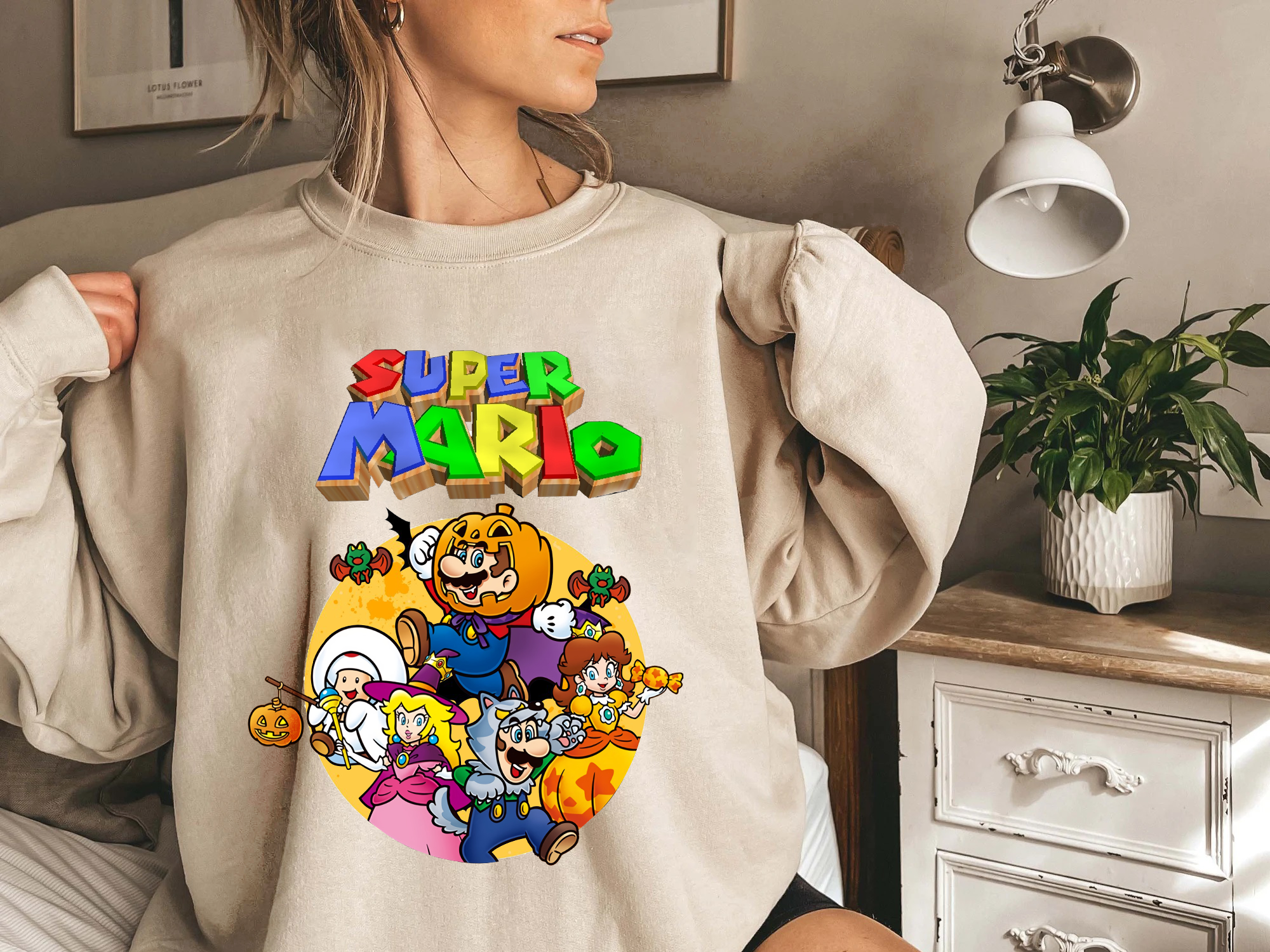 Personalized Super Mario Halloween Shirt, Super Mario Halloween Party, Super Mario Halloween Costume, Trick Or Treat Shirt