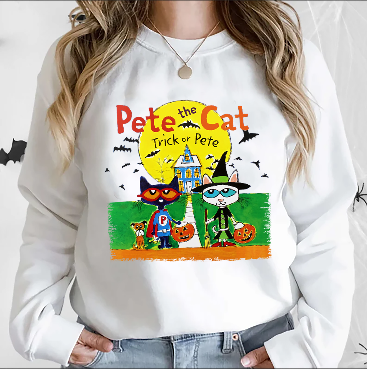 Pete The Cat Halloween Sweatshirt, Funny Halloween Shirt Be Kind Shirt, Trick or Pete, Shirt, Five Little Pumpkins Shirt, Pumpkin Halloween Shirt