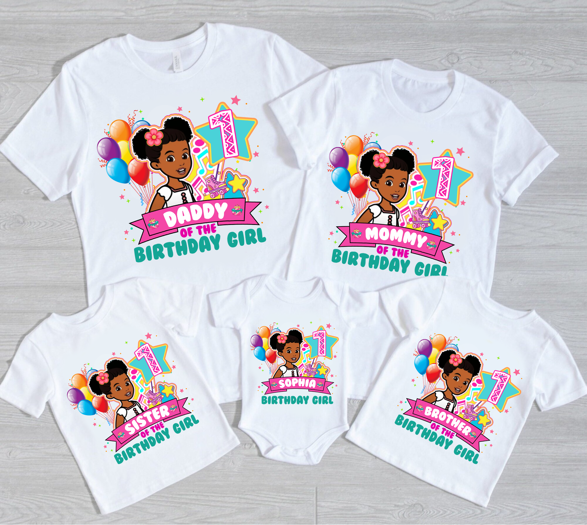Gracies Corner Birthday Shirt, Custom Matching Family Shirt, Personalized Birthday Gifts