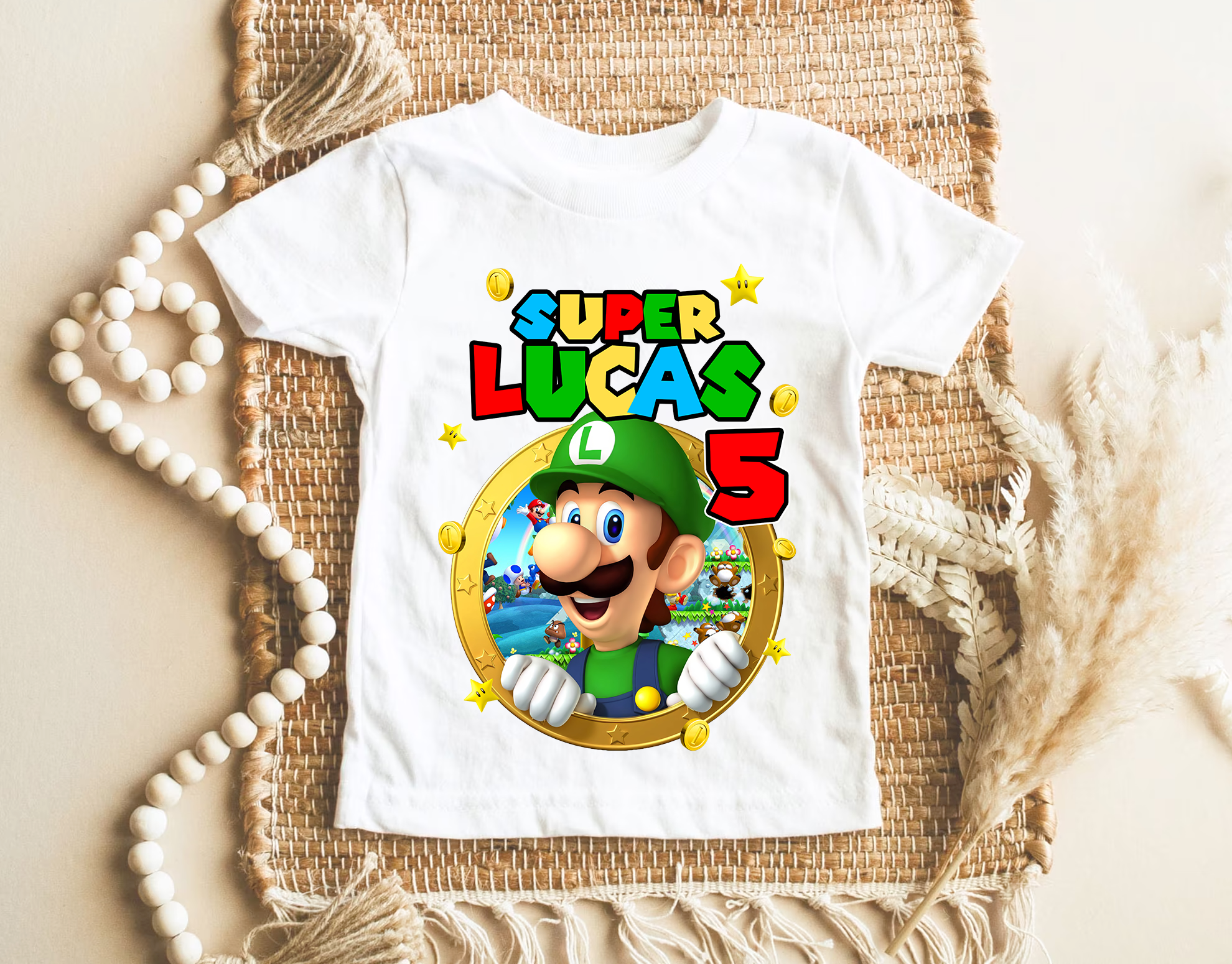 Personalized Luigi Mario Birthday Shirt, Personalized Mario Birthday Shirt, Family Matching Shirt, Party Family Birthday Shirt