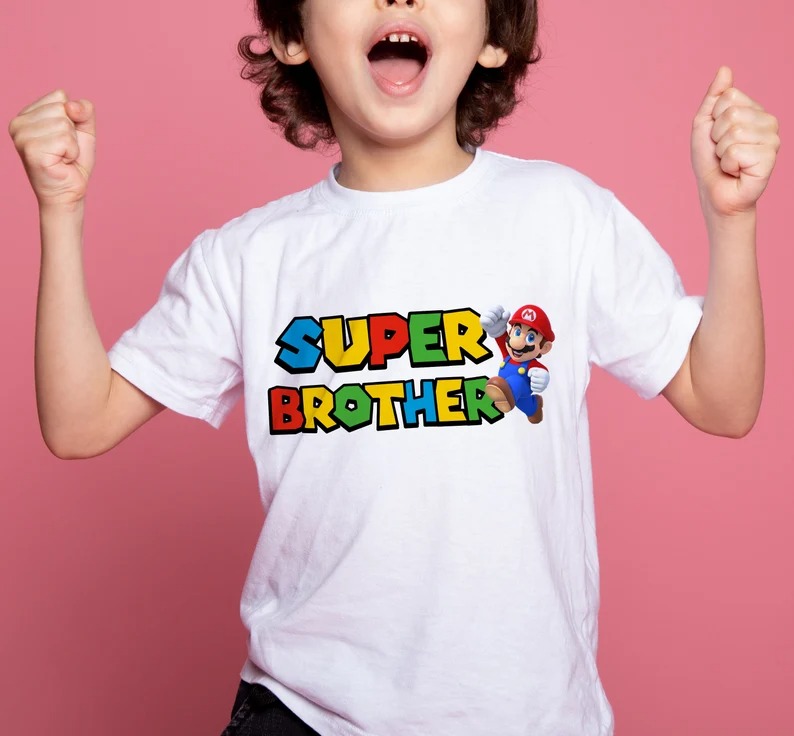 Custom Super Mario Shirt , Super dadio shirt, Father's Day Shirt, Super Mommio Shirt, Super Aunt shirt, Matching family shirt