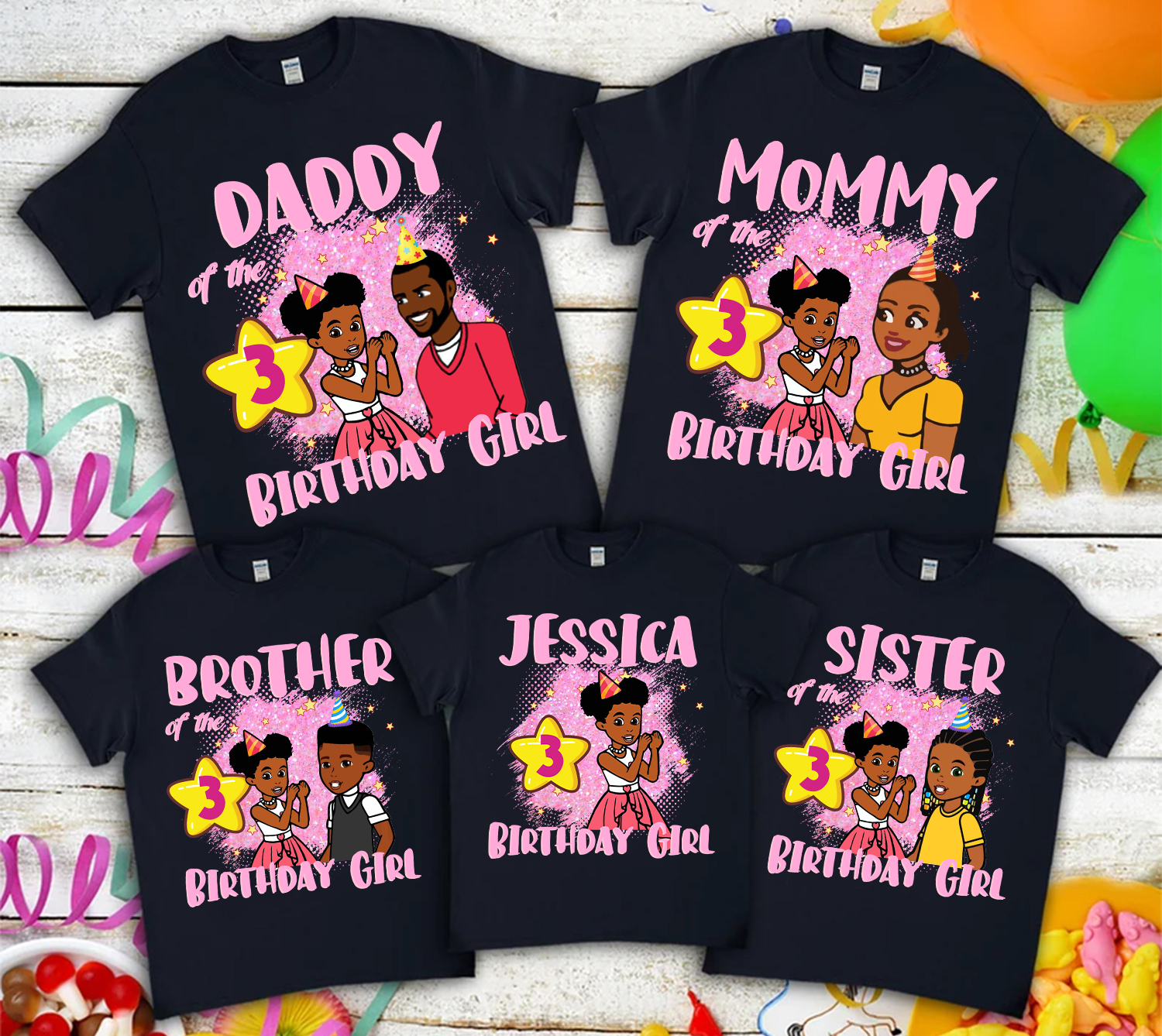 Personalized Gracies Corner Birthday Shirt, Gracies Corner Family Shirt, Gracies Corner Shirt Set, Custom Gracies Corner Birthday Girl Shirt Set