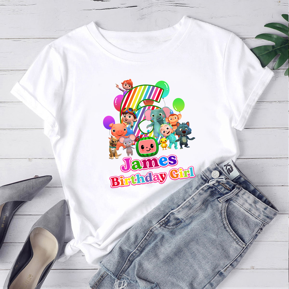 Customized Cocomelon birthday Shirts, Customized Cocomelon Family Matching Shirt