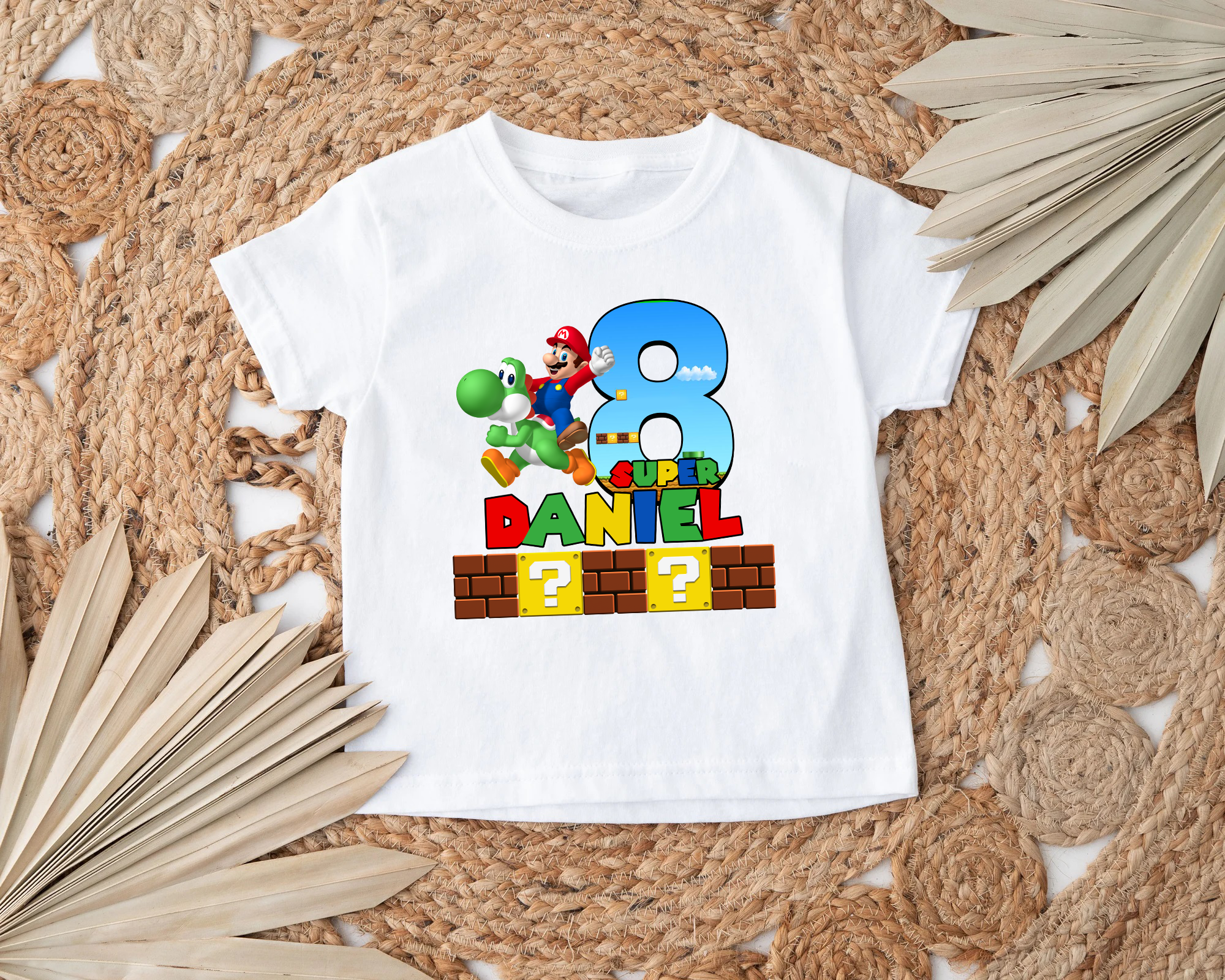 Super Mario Birthday Shirt, Personalized Super Mario Shirt, Family Matching Shirt, Super Mario Birthday Party