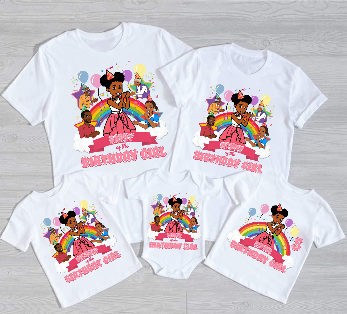 Personalized Gracies Corner Birthday Shirt Set, Custom Gracies Corner T-Shirt, Family Matching Birthday T-Shirt , Twins Birthday Shirt , Birthday Gift