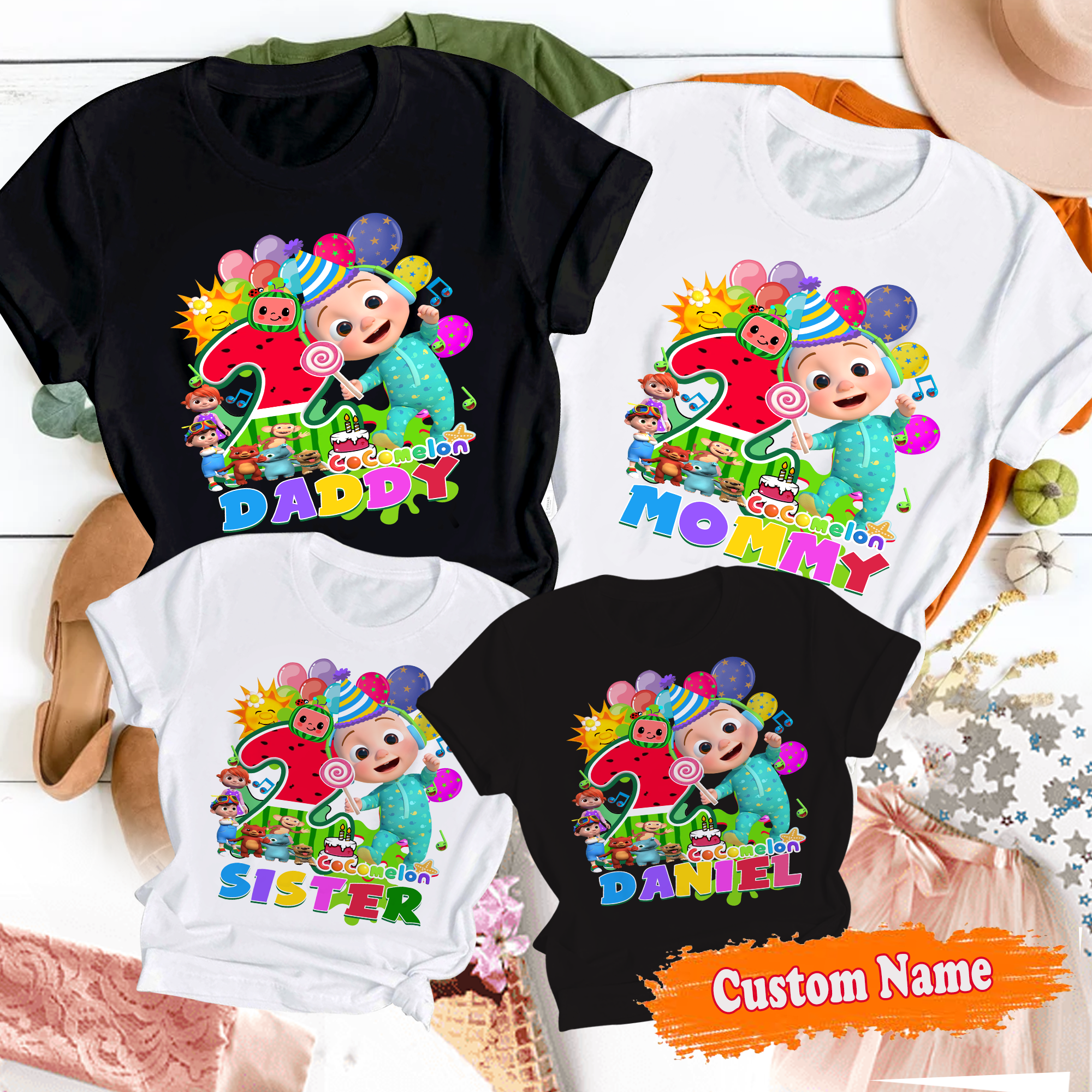 Cocomelon Shirt, Cocomelon Family matching shirt, Cocomelon Party Family Shirt, Birthday Party Shirt, Personalized Coco-melon Birthday Shirt Shirt,