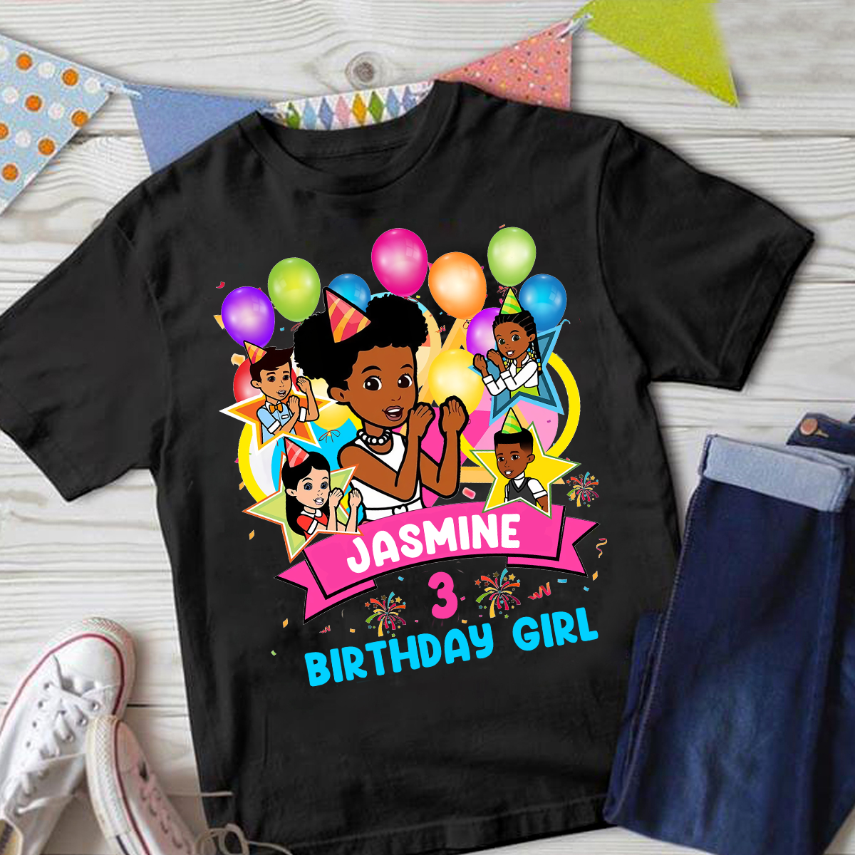 Personalized Gracies Corner Birthday Shirt Set, Custom Matching Family Shirt, Personalized Birthday Gifts