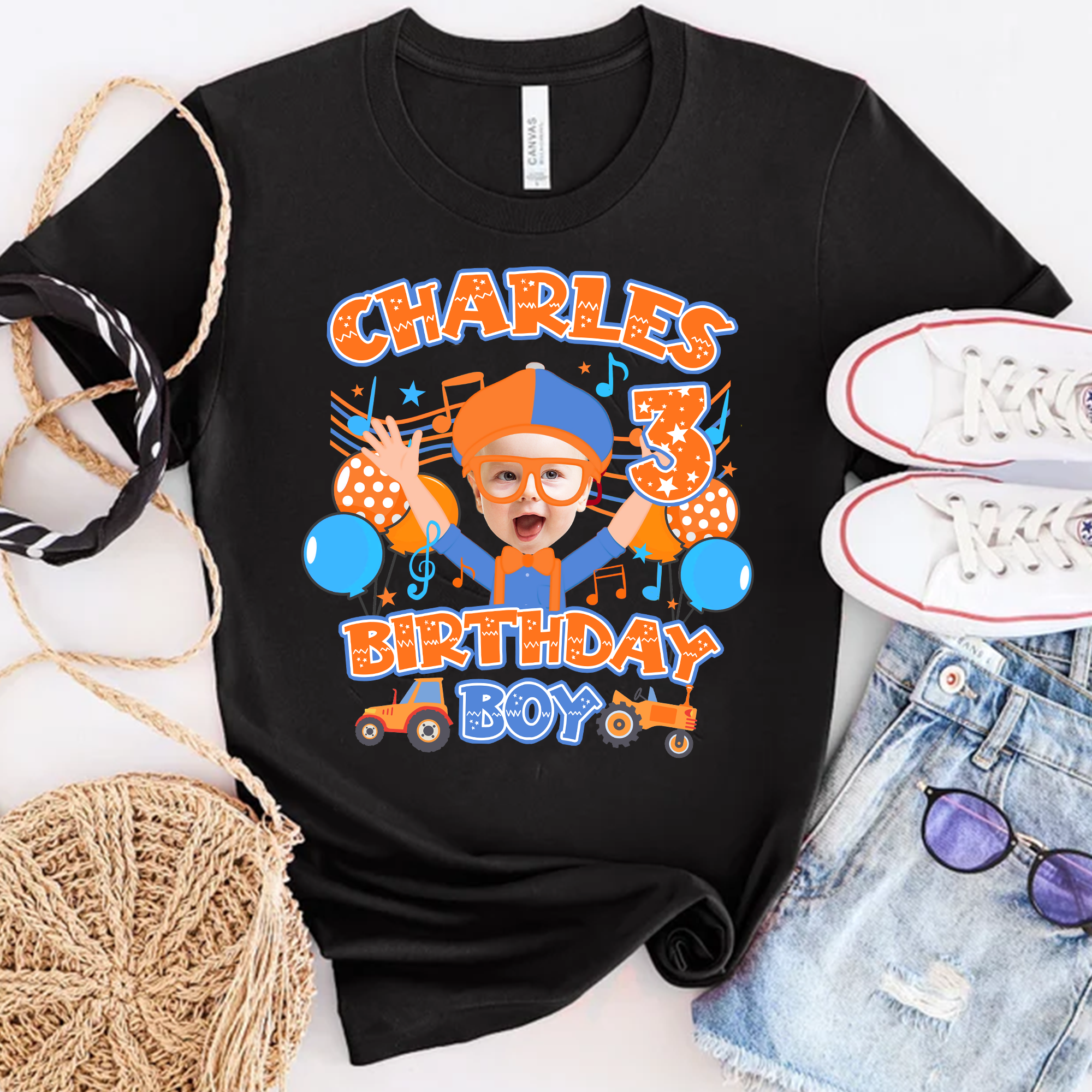 Blippi Birthday Boy Shirts, Personalized Blippi Birthday Shirt, Blippi Theme Birthday Boy, Blippi Boy Shirt, Matching Family Blippi Shirts