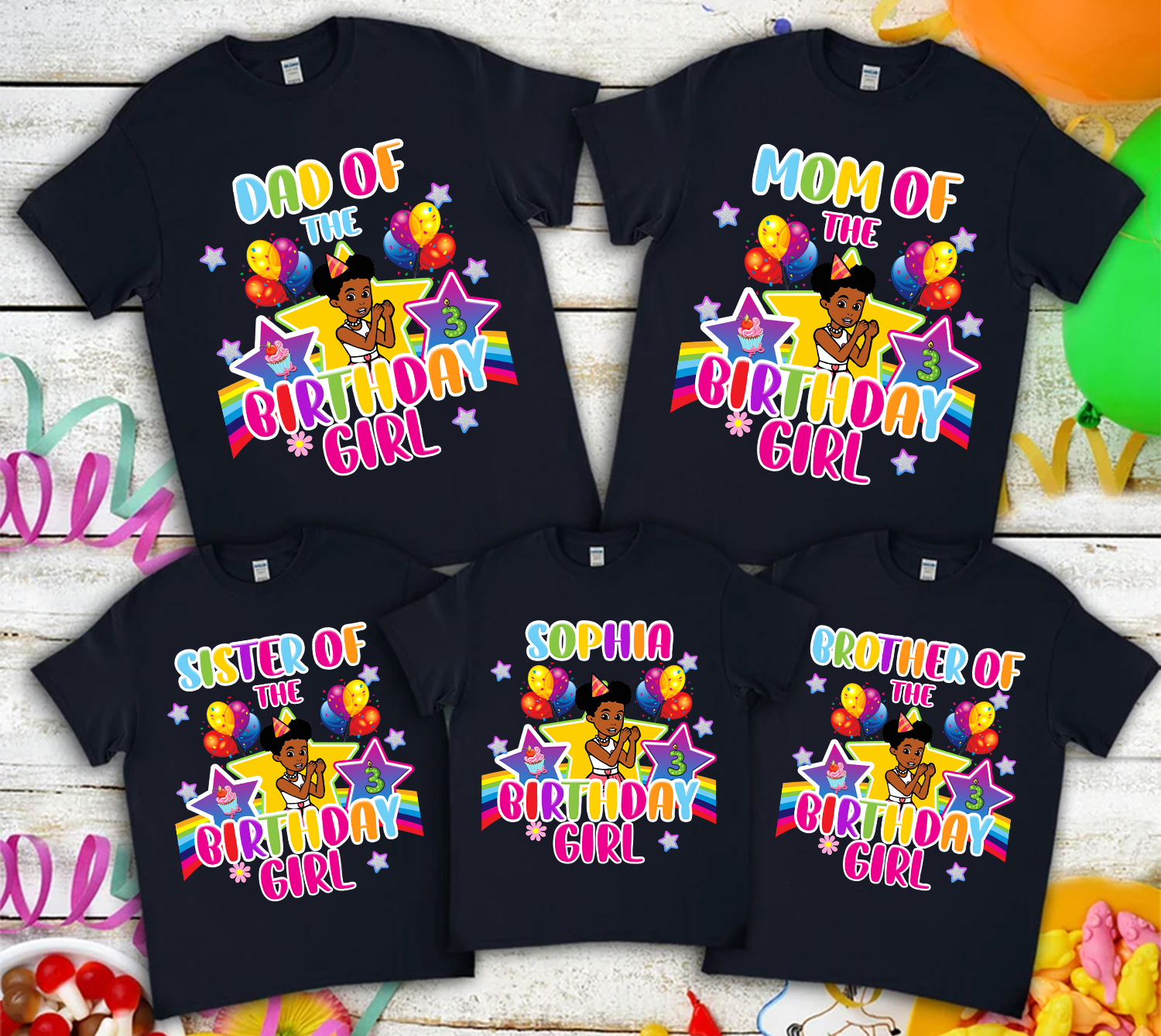 Personalized Gracies Corner Matching Birthday Shirt, Custom Matching Family Shirt, Personalized Birthday Gifts