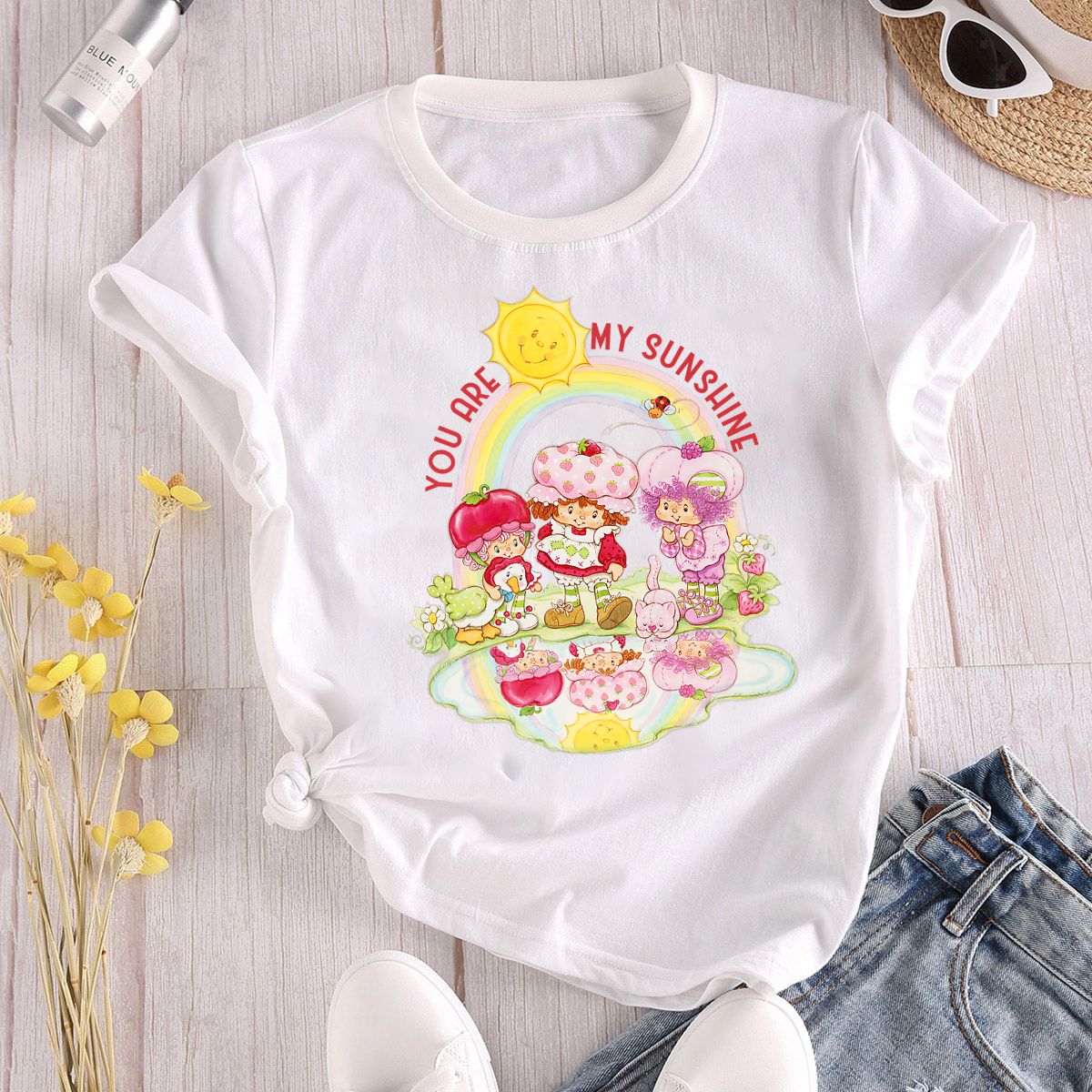 Strawberry Shortcake Shirt, Cartoon Friends Nostalgia Shirt, 80s Cartoon Friends Shirt, Care Bears And Strawberry TeeLemon Meringue, Apricot