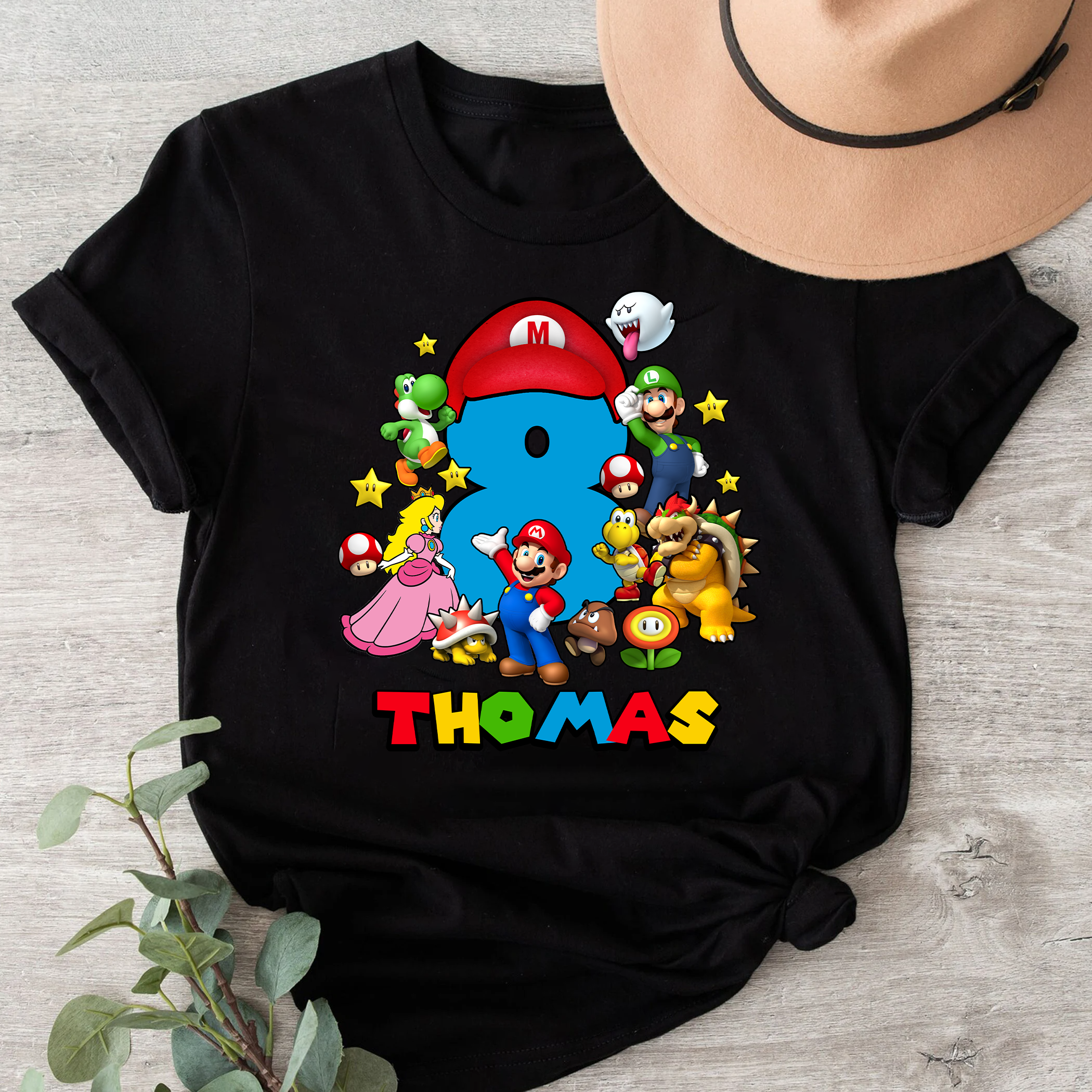 Personalize Super Mario Birthday Shirt Set, Super Mario Family Party Shirt, Custom Super Mario Birthday Shirt, Custome birthday Family Shirt