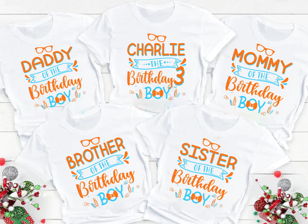 Custom Personalized Blippi Theme Birthday Boy Shirts, Boy Birthday, Family Matching Shirts, Custom Birthday Shirts, Blippi Custom Birthday