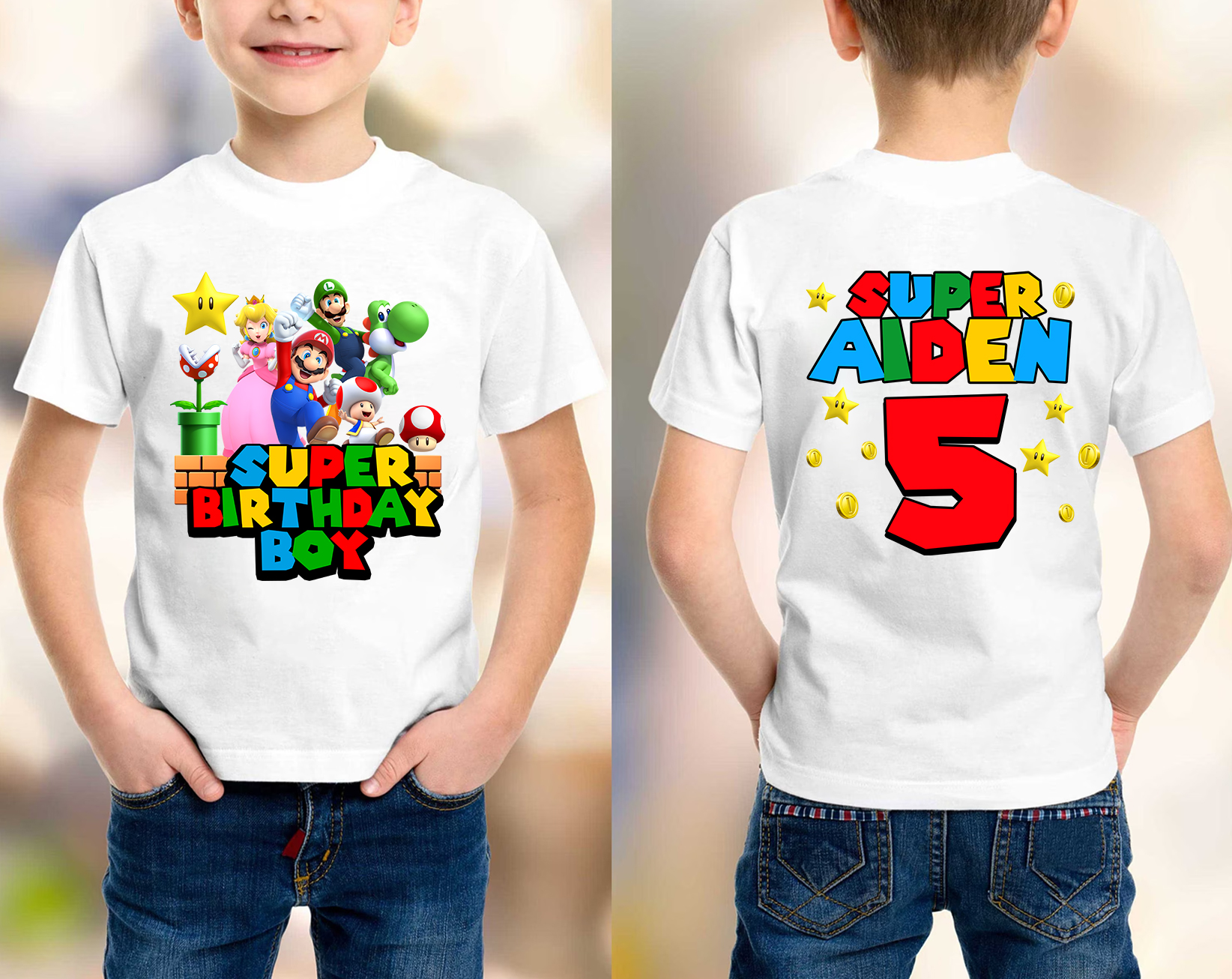 Super Mario Birthday Shirt, Custom Super Mario Shirt, Family Matching shirts, Mario Shirt, Mario Party theme