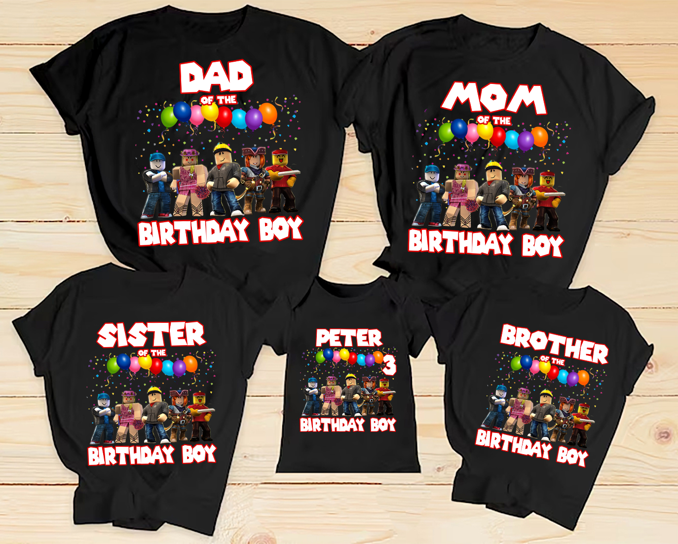 Personalized Birthday Boy Shirt, Family Birthday Shirt, Custom Birthday, Birthday Family, Video Game Matching Birthday Birthday Robots Shirt