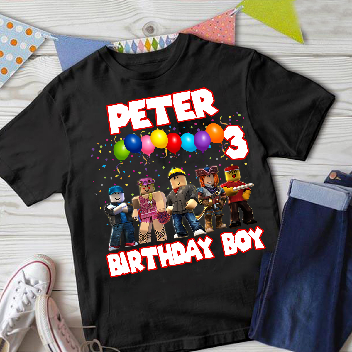 Personalized Birthday Boy Shirt Set, Family Birthday Shirt, Custom Birthday, Birthday Family, Video Game Matching Birthday Birthday Robots Shirt