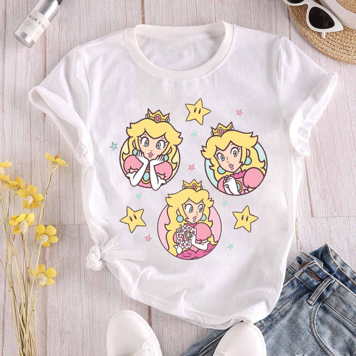 Princess Shirt, Nintendo Super Mario Princess Peach Shirt, Disneyland Sweater Gamer Shirt, Gift Mario Kid Shirt