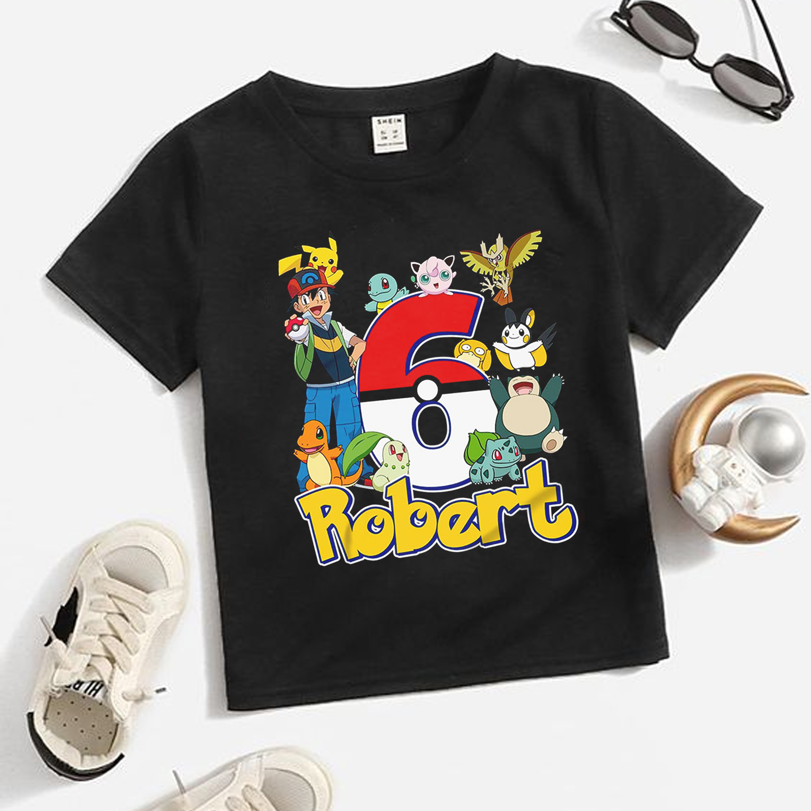 Pikachu Pokemon Birthday Shirt, Pokemon Cartoon Shirt, Friends Pokemon Shirt, Pokemon Shirt, Pikachu Game Cartoon Kids Shirt, Birthday Shirt